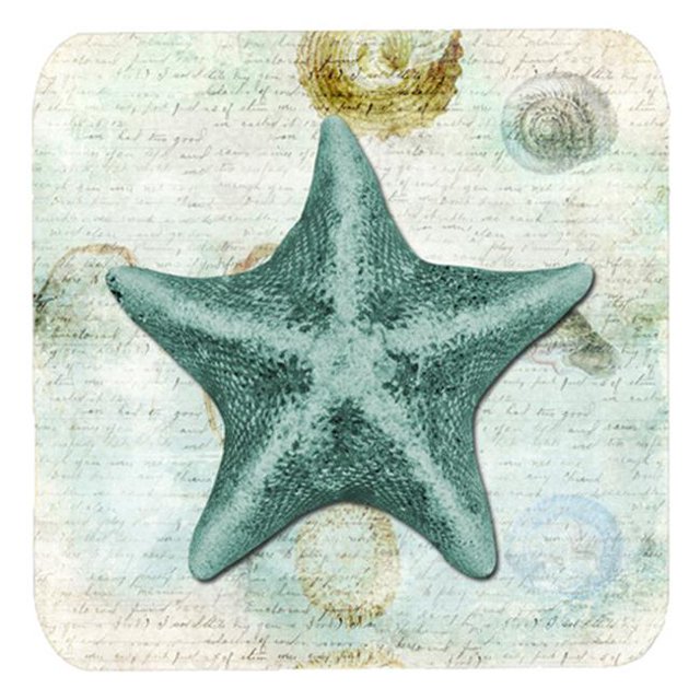 Starfish Foam Coasters - Set Of 4, 3.5 x 3.5 In.