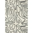 thumbnail image 2 of Abani Deco Collection Black 4' x 6' Abstract Lines Modern Area Rug, 2 of 11
