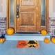 thumbnail image 5 of Felpudo de Halloween con diseño de calabaza, fantasma y bruja, para fiestas de otoño, interior y exterior, 40 x 66 cm, con estampado de dulces, fácil de limpiar, de goma duradera, para la, 5 of 7