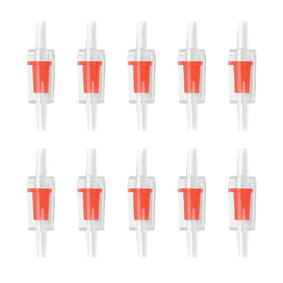 Yammee 10 Pack Aquarium Air Pump Check Valves Plastic One Way Check for Valve for Fish