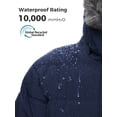 thumbnail image 5 of Wantdo Men's Big and Tall Jacket Padded Winter Coat Warm Waterproof Puffer Jacket Navy 3XL, 5 of 10