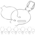 thumbnail image 2 of Metal Fastenings for Glass Can 10Pcs Silver with Stainless Steel Design, 2 of 4