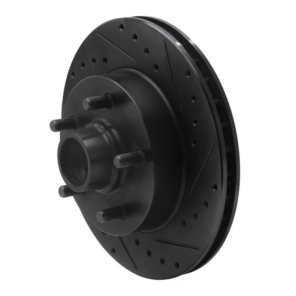 Dynamic Friction Company 633-48009R DFC Brake Rotor - Drilled And Slotted - Black