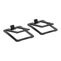 Pair Rockville SR3 Low Profile Speaker Riser Stands For 4" Desktop Speakers