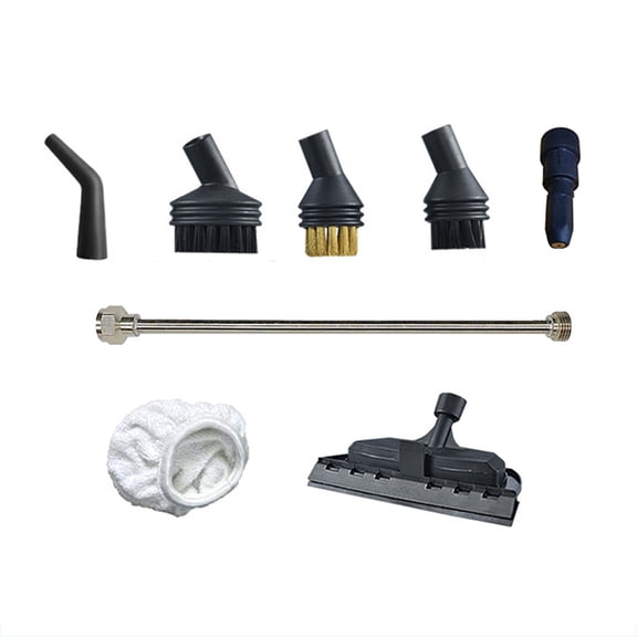 Steam Engine Brush For 8mm Steam Cleaner Nozzles Big Nylon Clean Brushes Replacement Steam Mop Head Threaded Glass Scrape Wiper