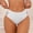 White, variant on Women's Mid Waist Butt Lifter Panties Tummy Control Cutout Sides Seamless Underwear White L