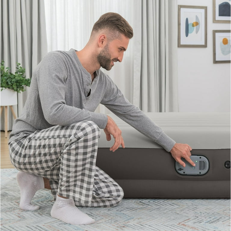 未使用 コールマン SELF INFLATABLE MATTRESS FULL Coleman Inflatable Airbed with Zip on Topper & Battery Run