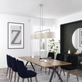 thumbnail image 3 of Livex Lighting - Meridian - 3 Light Linear Chandelier in Modern Style - 14, 3 of 14