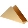 thumbnail image 2 of GOOHOCHY 1 soporte triangular para pañuelos de hotel, práctico contenedor para servilletas (dorado), 2 of 7