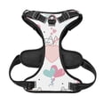 thumbnail image 5 of XMXY No Pull Dog Harness, Cartoon Cats Hearts Adjustable Reflective Pet Harness with Oxford Vest, Small Size, 5 of 9
