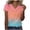 Black, variant on Striped Tshirt for Women Casual V Neck T-shirt Pullover Short Sleeve Tunic Tops Loose Fit Shirt Hot Pink Fashion
