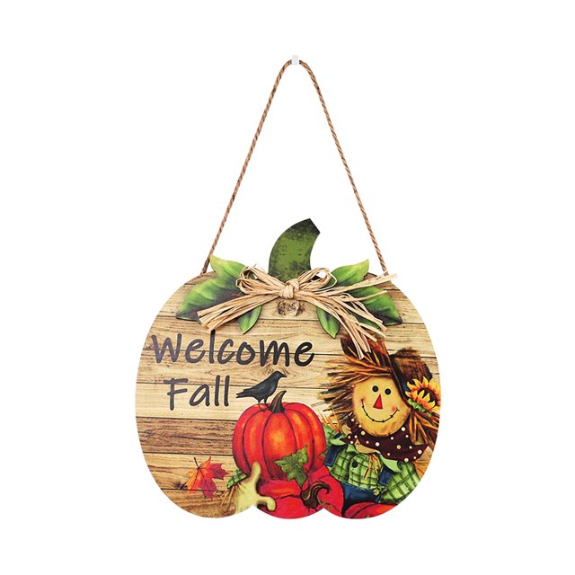 Wosthever Estilo campestre Hello Wreath Placa decorativa para puerta delantera Bienvenida Listado de Número de casa Decoración artesanal Decoración del hogar 908