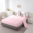 thumbnail image 5 of Castle Fairy Leopard Print Billiards Full Size Bedding Sets 7 Pieces, Vintage Sport Theme Full Size Bed in a Bag, Brown Black Pink,Pink Reversible, 5 of 7