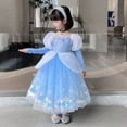 thumbnail image 6 of Girls Princess Costume Dress Puff Sleeves Fancy Party Halloween Birthday Outfit, 6 of 7