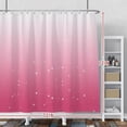 thumbnail image 2 of Gradient Pink Star Sky Shower Curtains Sets Abstract Astrology Galaxy Astronomical Constellations Outer Space Shower Curtains Set with Hooks for Bathroom Bath 72x72 Inches Waterproof Fabric, 2 of 6