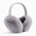 thumbnail image 2 of sweethay Orejeras plegables orejeras cálidas suaves de moda Unisex encantador calentador de orejas resistente al frío calentador de invierno orejeras Calentadores de oídos Gris sweethay AP012860-02, 2 of 6