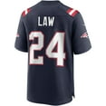 thumbnail image 3 of Men's Nike Ty Law Navy New England Patriots Game Retired Player Jersey, 3 of 4