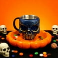 thumbnail image 5 of Decorative Halloween Skull Mug, Resin Coffee Mug for Hot or Cold Beverages, Large Capacity for Parties and Gatherings, Easy to Clean, 5 of 9