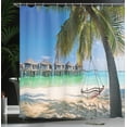 thumbnail image 3 of Ambesonne Beach Shower Curtain, Caribbean Tropical Coast, 69"Wx75"L, Multicolor, 3 of 4