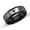 Black, variant on Stainless Steel JESUS Cross Ring - Christian Faith Scripture Jewelry for Men - 8mm Comfort Fit Wedding Cross Band Durable Polished (Metallic Color, Size 6)