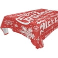 thumbnail image 4 of BZSMCE Square Tablecloth Design Snowtreen and Snowflak for Christmas Pattern Tableclothes, 4 of 9