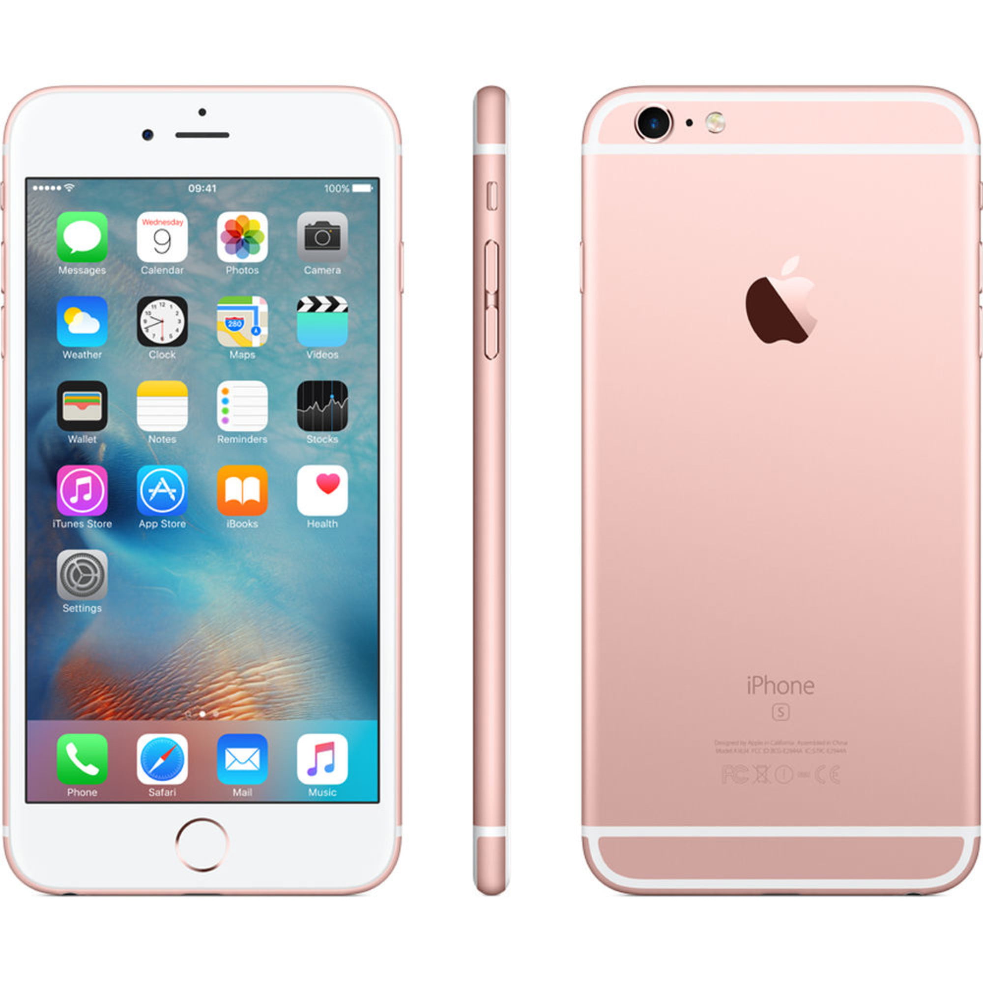 Apple iPhone 6s Plus 16GB GSM Unlocked Phone - Rose Gold + WeCare Sanitary Keychain - Walmart.com