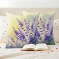 thumbnail image 3 of Outdoor Pillow Covers Pack of 2, Spring Watercolor Flowers Lavender Waterproof Throw Pillowcase Cushion Cases, Country Floral Art Decorative Pillow Cover for Couch Sofa Home Bed Patio, 3 of 9