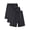 3 Pack: Black, variant on EA'S SECRET Men’s Pajama Bottoms Bamboo Rayon Short Flexible Elastic Waistband Drawstring Sleep Pants with Pockets Knit Summer (BG, L)