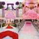 thumbnail image 3 of Pétalos de rosa artificiales de seda, hojas de pétalos de flores para bodas, envoltura de regalos, decoraciones de San Valentín, blanco, 500 unidades, 3 of 4