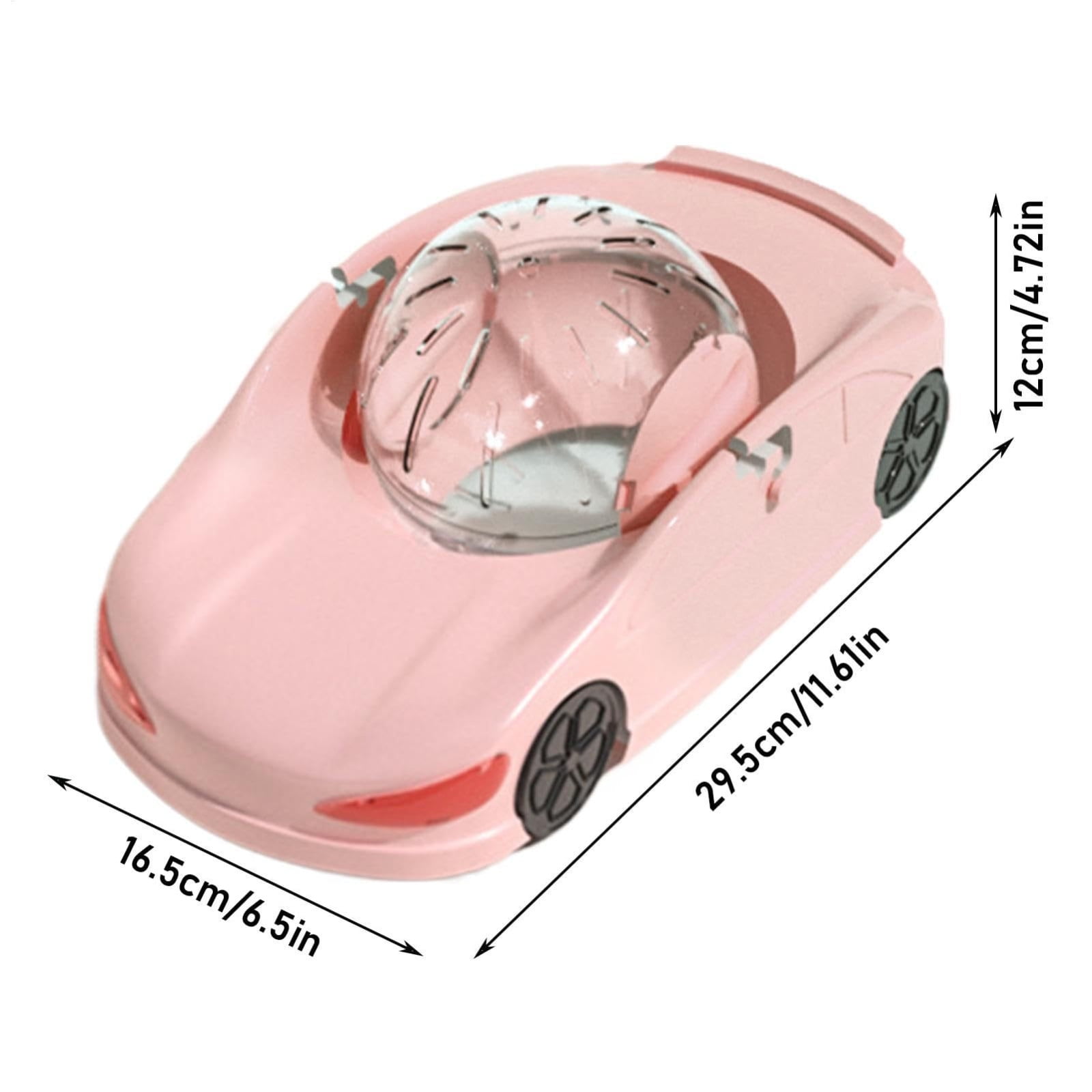 SPOORYYO Silent Exercise Wheel for Hamsters, Transparent Funny Running Ball Toy for Small Pets like Ferrets & Animals, Fitness Vehicle 29.5x16.5x12cm
