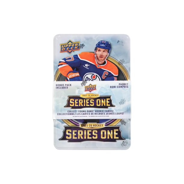 Lata de tarjetas coleccionables de hockey Upper Deck 2025/26 Serie 1