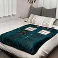 thumbnail image 6 of Doctor Who TARDIS Fleece Throw Blanket | 45 x 60 Inches, 6 of 7