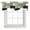 Green, variant on Sage Green Black Grey Tie Up Valance Curtains for Windows, Kitchen Curtains Window Shades, Modern Irregular Geometric Abstract Light Filtering Roman Curtain Valances for Bedroom/Bathroom/Cafe 42"x12"