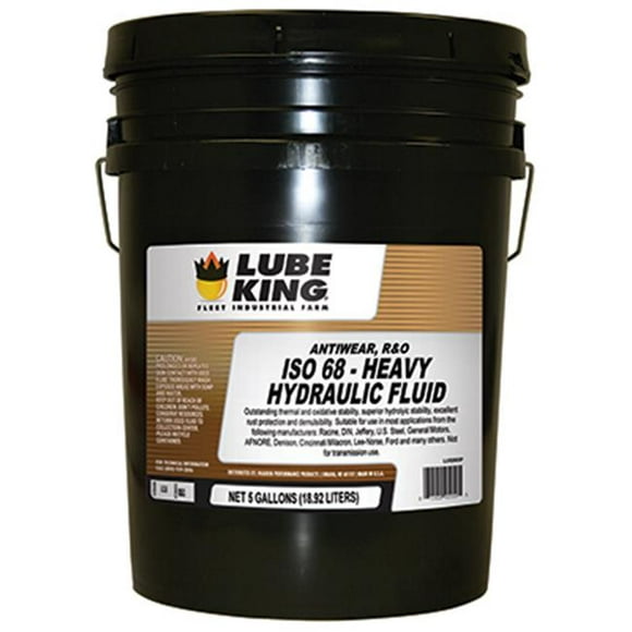 Lube King LU52685P 5 Gallons & 44; Seau AW ISO 68 Fluide Hydraulique