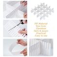 thumbnail image 4 of kjfeif Clearance 4pcs Stackable Case Partition Organizer Box for Socks Belts Office Supplies, Adjustable Compartment Storage Container for Drawer Closet Desk Organization, 4 of 5