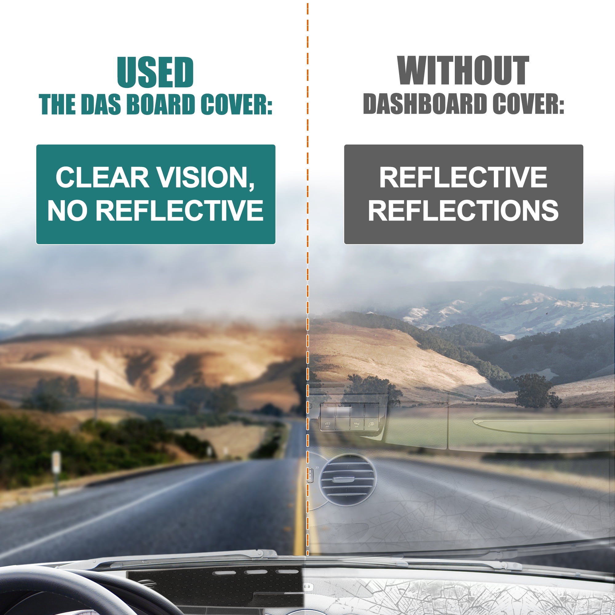 Unique Bargains Dashboard Cover Gray Black Polyester Non-slip Mat Protector Carpet Sun Proof for Toyota RAV4 2013-2018