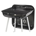 thumbnail image 5 of 17.5" Square Charcoal Grill - Black Steel BBQ Grill with Wheels - Portable Outdoor Grill for Patio, Backyard, Camping - Adjustable Dampers, 5 of 6