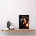 thumbnail image 2 of The Embrace Oil Painting Lovers Passionate Flamenco Dance Bedroom Art Artwork Framed Wall Art Print A4, 2 of 5