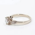 thumbnail image 5 of 1.5ct Round Cut Lab-Created Moissanite & Diamond Engagement Ring in Sterling Silver – Stunning and Elegant Jewelry for Women, 5 of 5