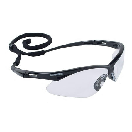Jackson 3000355 KC 25679 Nemesis Safety Glasses Black Frame Clear Lens Anti Fog, 1 Pair, Sale Unit: EACH By Jackson