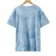 thumbnail image 3 of Blusa de manga corta con cuello redondo y estampado de lazo suelto para mujer Pompotops hfajkhk140888, 3 of 8