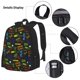 thumbnail image 3 of Balery Pixel Game Mochila escolar 3 en 1 para niños: mochila resistente con lonchera térmica y estuche para lápices. Mochila escolar para niños y niñas., 3 of 7
