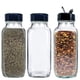 thumbnail image 1 of Frascos de Especias de Vidrio JARMING COLLECTIONS 16 oz Paquete de 3 con Tapa Negra, 1 of 9
