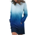 thumbnail image 2 of drppepioner Robe pour Femmes Mode Manches Longues Imprimé Col Rond Dames Sortie Vacances Longue Robe, 2 of 5