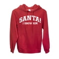 thumbnail image 2 of Wild Bobby Vintage Movie Quote Santa! I Know Him Premium Graphic Hoodie Sweatshirt, Red, 3X-Large, 2 of 6