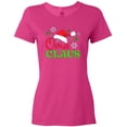 thumbnail image 3 of Inktastic Oma Claus with Christmas Santa Hat and Snowflakes Women's T-Shirt, 3 of 5