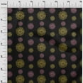 thumbnail image 2 of oneOone Viscose Jersey Fabric Spiral & Floral Block Printed Craft Fabric BTY 60 Inch Wide, 2 of 4