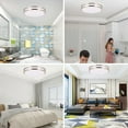 thumbnail image 3 of ENERGETIC 18" LED Ceiling Light, Dimmable Modern Flush Mount, Brushed Nickel, 3 Color Temperature ENERGY STAR, 6Pack, 3 of 8