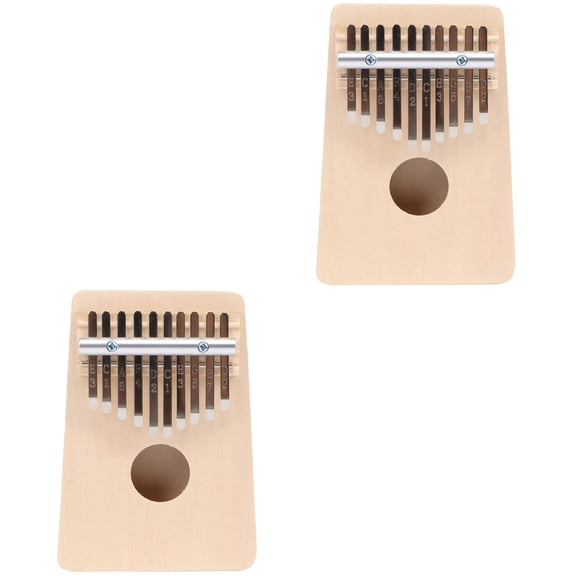 Raindrops 2 Sets 10 Keys Kalimba Thumb Piano Wood Finger Piano Musical Instrument for Kids Beginners