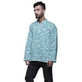 thumbnail image 2 of Atasi Mandarin Collar Printed Cotton Traditional Kurta For Men Casual Shirt, 2 of 5